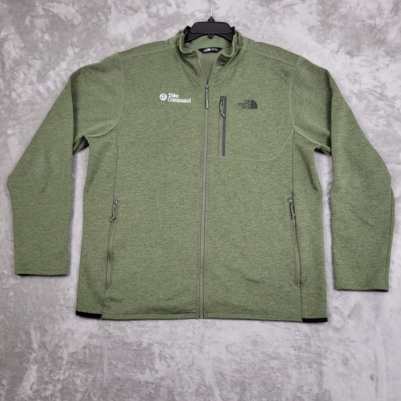The North Face Other - The North Face Full Zip Fleece Mens XL Olive Green Zipper Pockets Outdoor Jacket